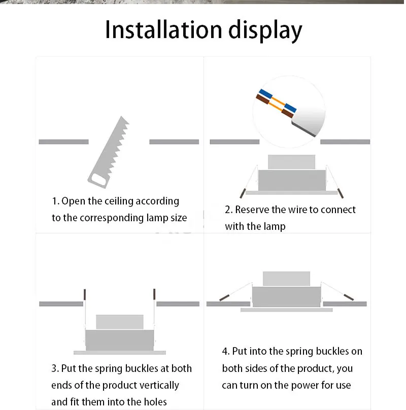 outdoor downlights QIUBOSS Modern LED Grille Light AC220V Recessed Led Downlight Dimmable Household Spotlight 30W Embedded Lighting Lamp for Indoor outdoor downlights