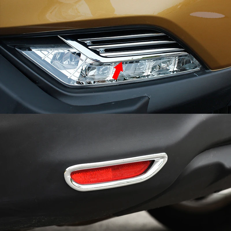 Для Nissan Qashqai J11 аксессуары ABS автомобильный передний/задний противотуманный Абажур крышка рамка крышка машина для обрезания наклеек Стайлинг автомобиля