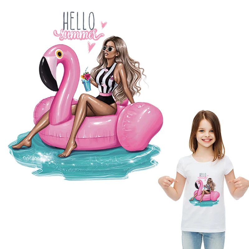 Фото Модный термоклейкий пластырь для девочек летняя футболка патчи новый дизайн