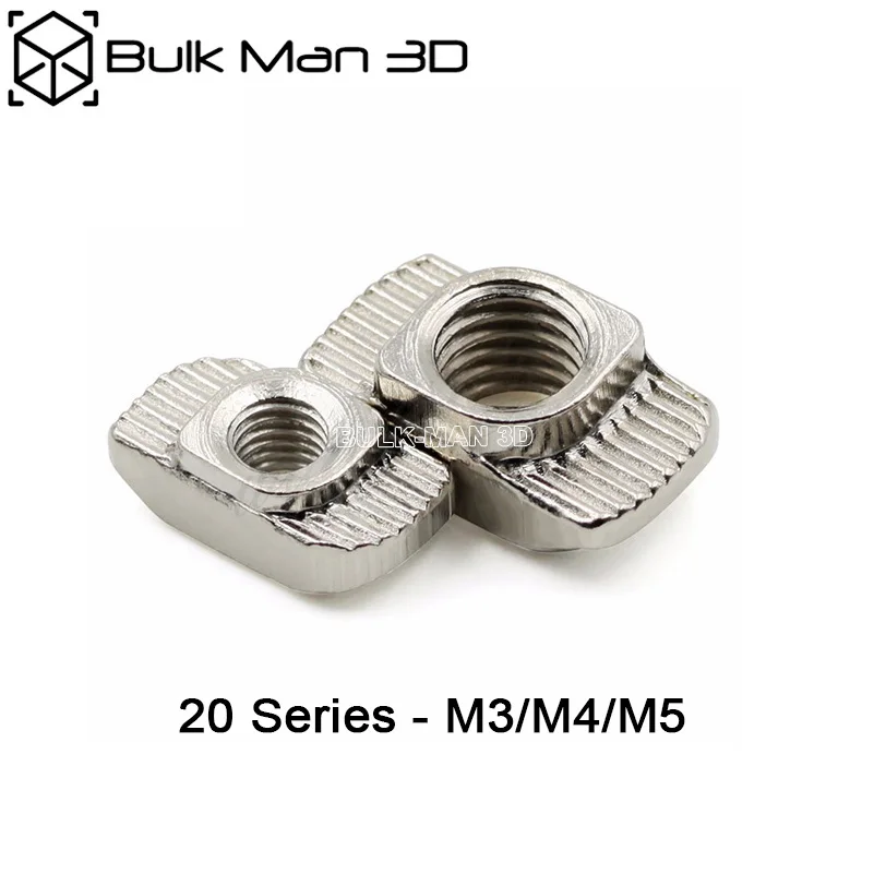 M3 M4 M5 drop in tee t-nuts 2020 t-slot aluminium profile extrusion 3d printer 