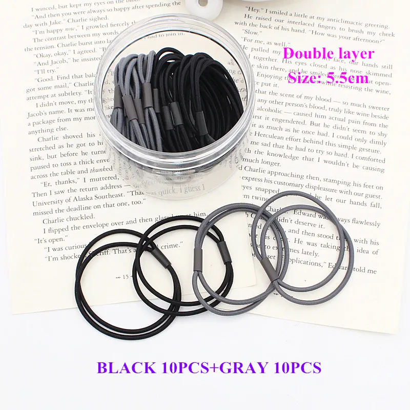 Hairclip 2021 New Fashion Women Solid Color Stretch Elastic Hair Bands Simple Plain Rope Bands Protect The Hair 9 Colors hair barrettes for adults Hair Accessories