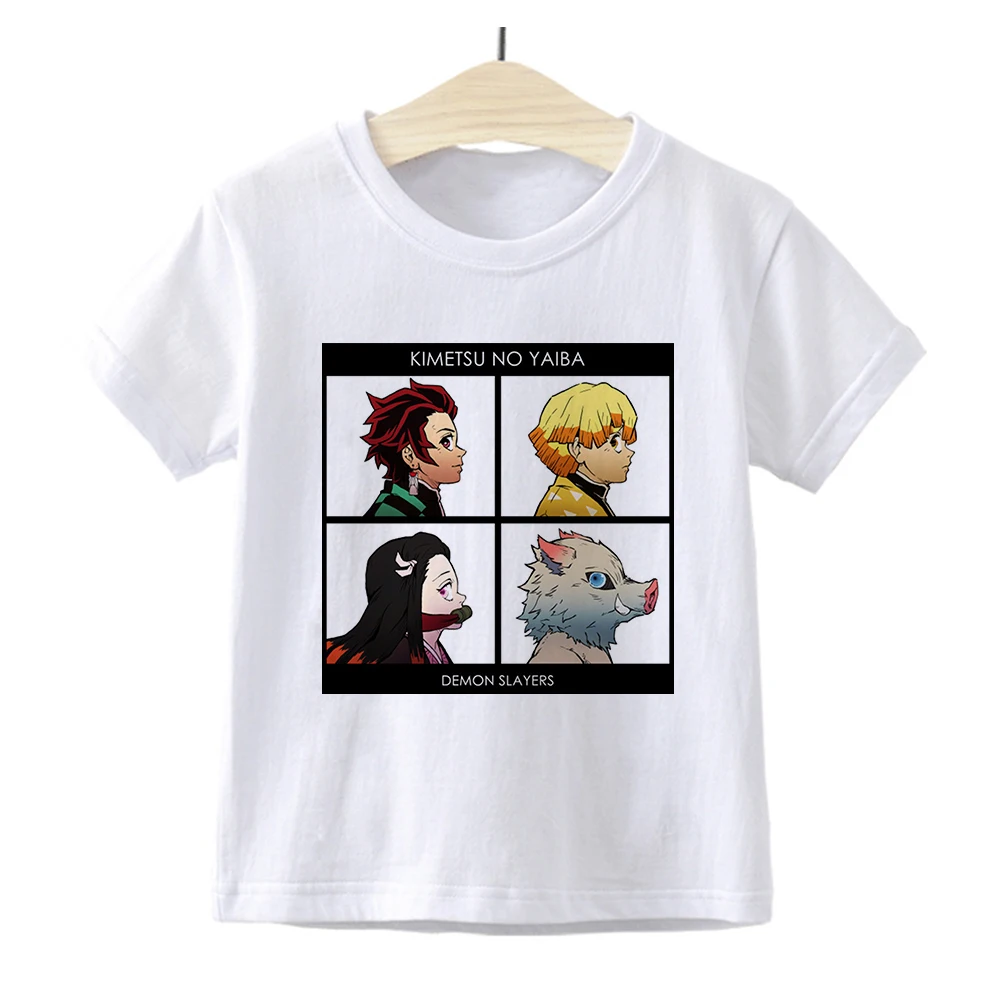 Em promoção! Demon Slayer Anime Imprimir Vermelho Garoto T-shirts Crianças  Bebé Preto Harajuku Kawaii Roupas De Menino Menina Tops Do Presente Do  Presente ,o Navio Da Gota