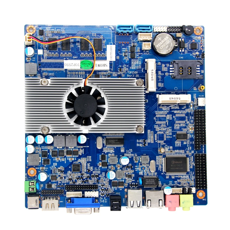 Процессор Intel Atom N2100 встроенный 2G ddr3 2 * COM miniPCIE SATA2.0 розетки Материнские платы mini itx