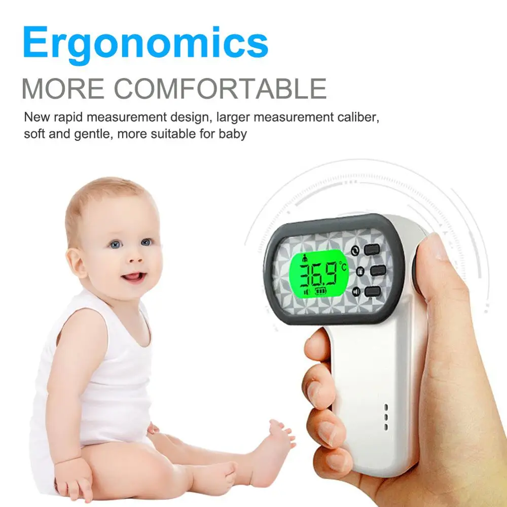 

Handheld Infrared Digital Forehead Thermometer Non-contact LCD Body Temperature Measurement Device