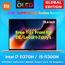 2021 Xiaomi Pro 15 dizüstü bilgisayar 11th Intel Core i7-11370H/i5-11300H 3.5K OLED ekran PC bilgisayar MX450 GPU 100% sRGB dizüstü
