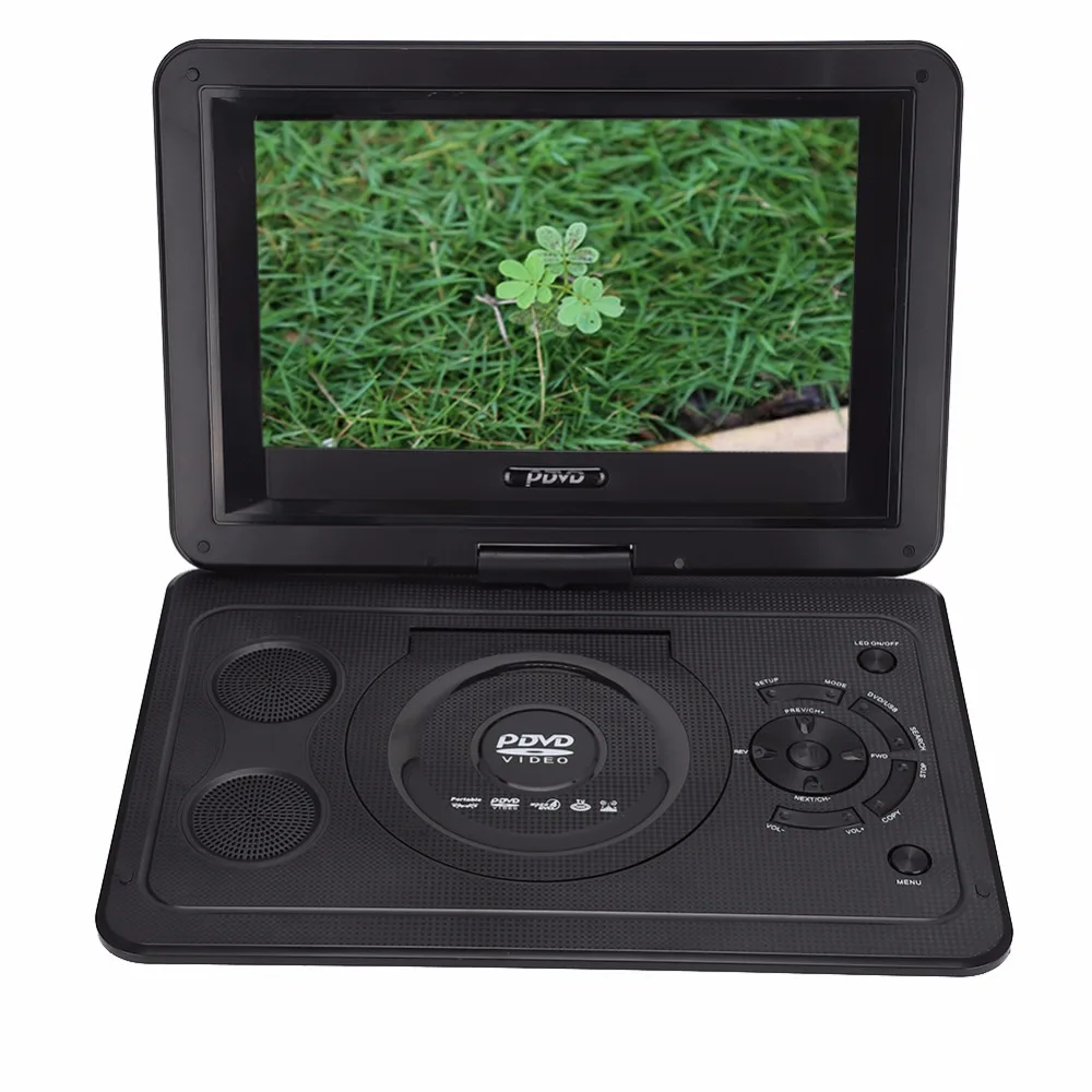 13,9 дюймов HD tv Портативный dvd-плеер 800*480 разрешение 16:9 ЖК-экран 110-240 в разъем АС VCD CD CD-R dvd-плеер