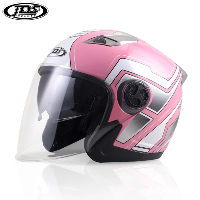 NENKI Motorcycle Helmet Open Face Capacete Casco Moto Helmet Motorbike Vintage Helmets Double Lens Casque Moto Motocross - Цвет: JDS 838 A10