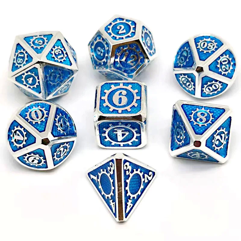 Goedkoop Metal Dice Set Polyhedrale Dobbelstenen Set Met Dobbelstenen Metalen Dnd Dobbelstenen En Gaming Dice Voor En Rpg Games metal Dice D4 D6 D8 D10 D12 D20