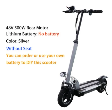 500W without battery JS 48V26A литий-ионный аккумулятор электрический скутер 100 км 48V500W складной самокат Сиденье Электрический скейтборд patinete electrico adulto - Цвет: 500W without battery