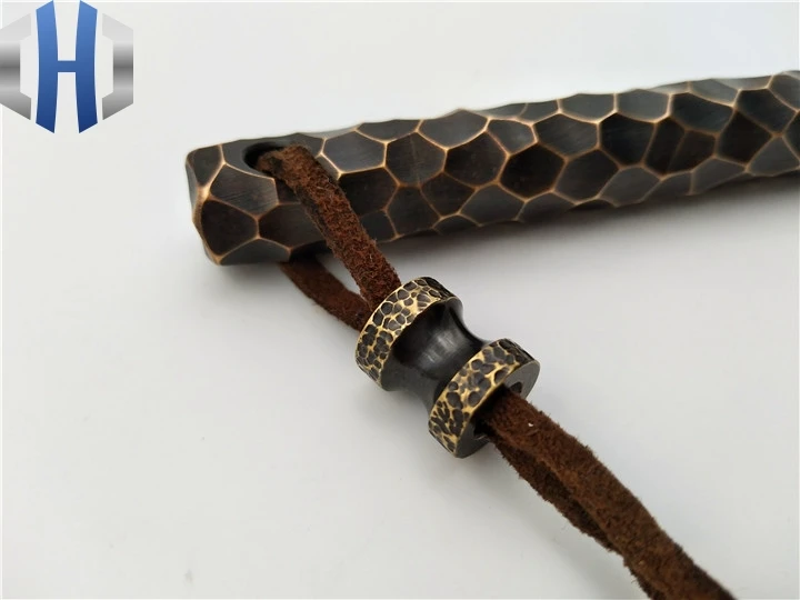 Латунные бусины для ножей Медный кулон с аксессуарами DIY аксессуары EDC персональный Тактический кулон DIY бусы на веревочке для выживания