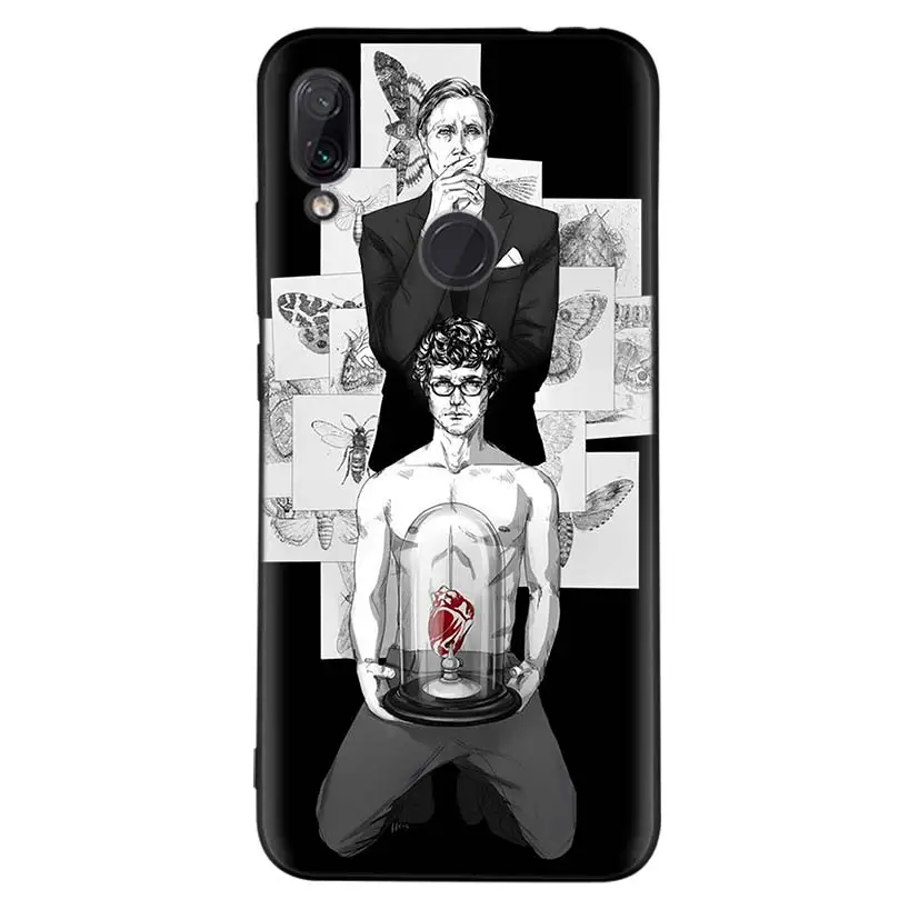 Черный чехол Hannibal movie для Xiao mi Red mi Note 8 7 7S 7A 6 S2 GO K20 Pro+ 6A mi 6X 5X A1 CC 9 8 мягкий чехол для телефона - Цвет: BD266-10