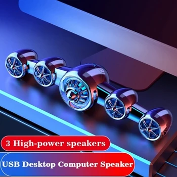 

D-219 USB Desktop Computer Speaker Mini Aircraft Shape AUX Soundbar Home Subwoofer Stereo Sound Speaker