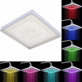 

8 Inch LED shower head Bath Shower Adjustable Jetting Shower Head High Pressure Saving water Bathroom Anion Filter Shower