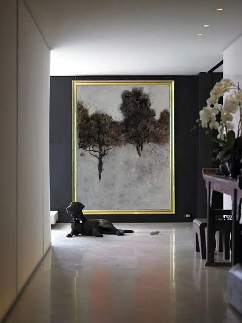 

Абстрактная живопись, современное искусство, большая Экстра большая Настенная картина, пейзаж, большая абстрактная картина маслом, Большая Картина на холсте