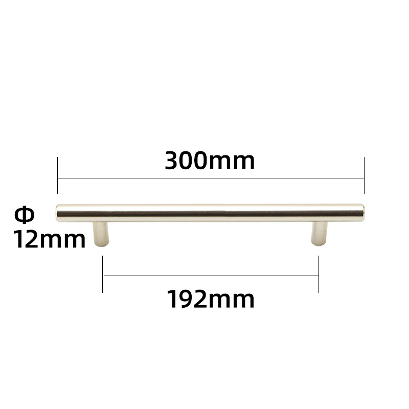 length300mmgolden Betoci матовая черная круглая ручка из алюминиевого сплава ручка для шкафа Кухонная дверная ручка мебельный ящик "~ 24" - Цвет: length300mmgolden