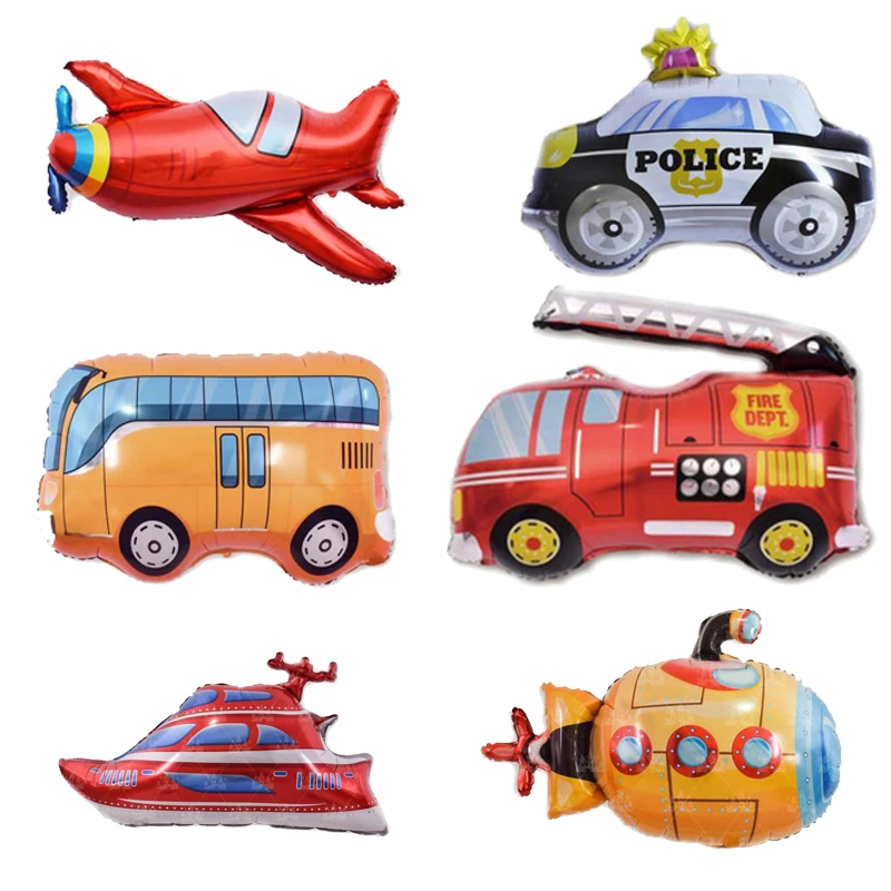 1pc DIY Cartoon Car Balloon Fire Truck Car Train Balloon Ambulance Theme  Happy Birthday Party Decor Supplies Children's Day Toy|Ballons &  Accessories| - AliExpress