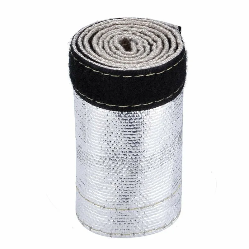 Metallic Heat Shield Thermal Fire Sleeve Insulated Wire Hose Cover Wrap