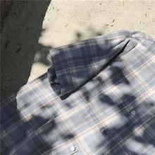 Летняя Тонкая Клетчатая Рубашка INS, мужская рубашка с коротким рукавом, трендовая Свободная рубашка в Корейском стиле, универсальная одежда, пальто