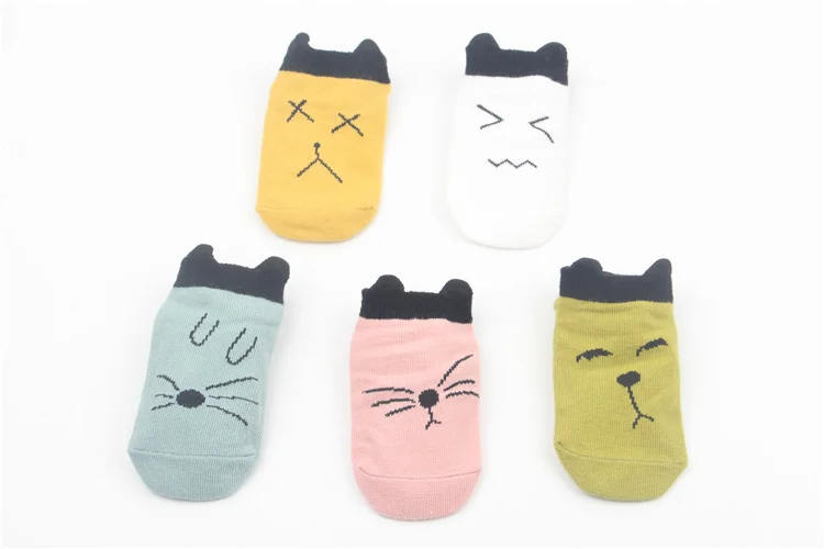 Infant Newborns Summer Thin Section Pure Cotton 0-1-Year-Old Baby Floor Socks Anti-slip Foot Sock Socks 6-12 Month Short