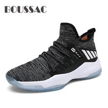 BOUSSAC Man High-top Jordan Basketball Shoes Breathable Nonslip Sneakers Air Cushion Jordan Shoes Outdoor Tennis Trainers