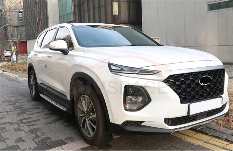 Боковой Шаг подходит для hyundai Santa Fe ix45 Беговая доска nerf бар 2 шт. левый и правый алюминиевый боковой шаг боковая педаль лестницы