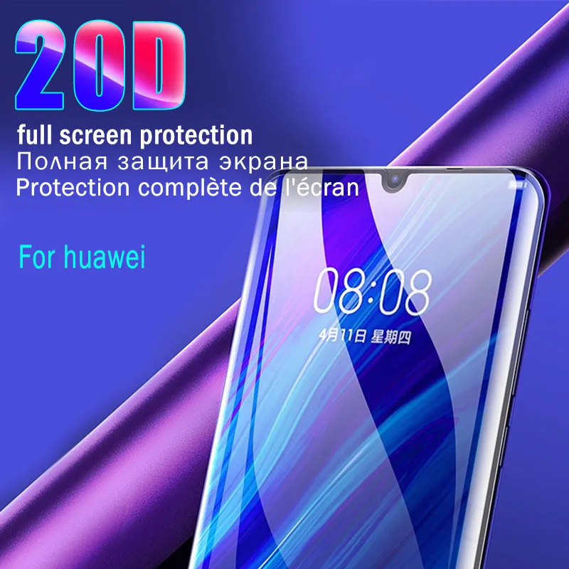 20D полный закругленный протектор экрана стекло для huawei P30 Pro Закаленное стекло пленка и для mate 30 20 Pro с роскошной розничной посылка
