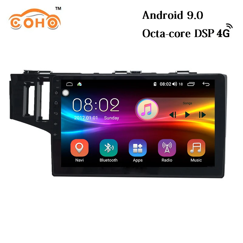 Clearance Fit/jazz Android 9.0 1 din Car Radio Audio Multimedia Video Player Navigation GPS for Honda Fit 0