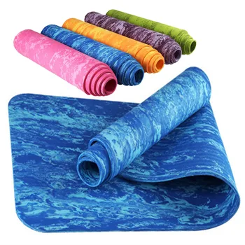 

183*61*8mm TPE Non-Slip Yoga Mat for Fitness Sport Gym Soft Pilates Mats Foldable for Body Building Fitness Exercises Equipment