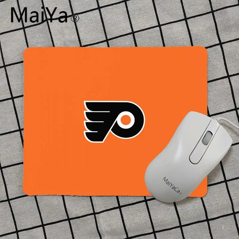 Maiya высокое качество Philadelphia Flyers коврик для мыши геймерская игра коврики Лидер продаж подставка под руку мышь - Цвет: No Lock Edge18x22cm