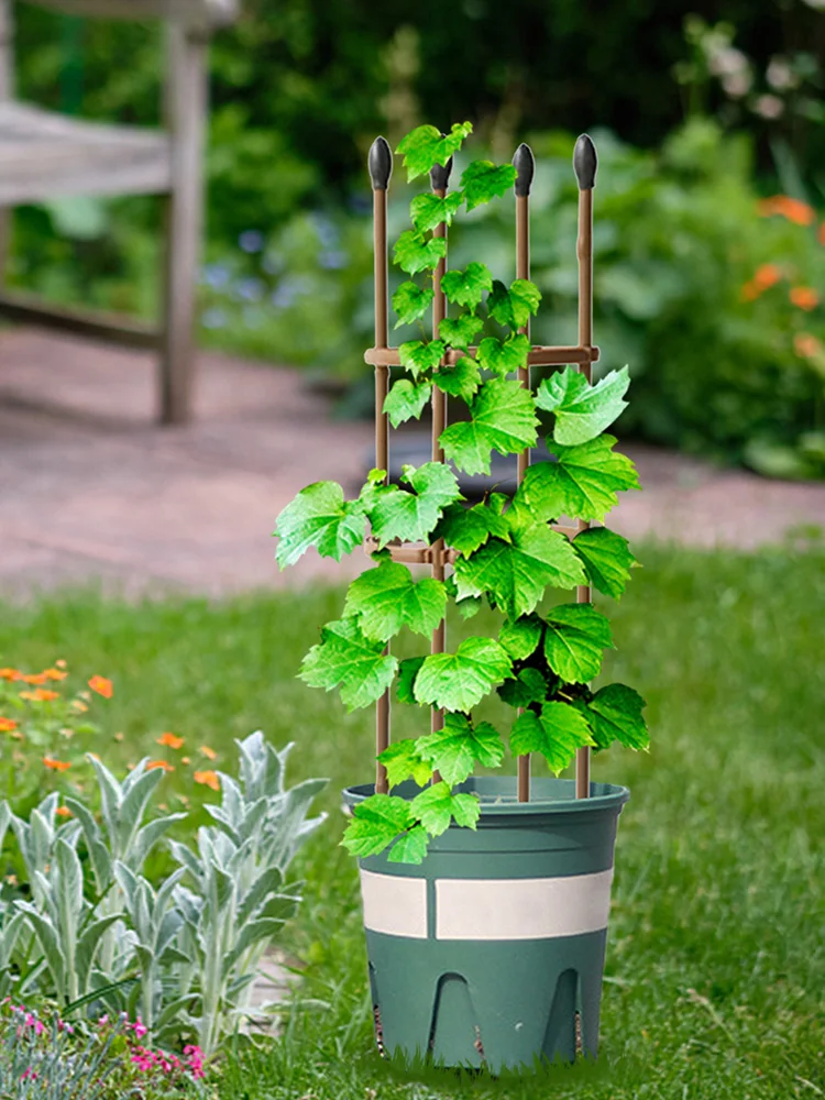 Garden Plant Support Climbing Frame Pot Obelisks Plastic Flower Stand Plant For Garden Decor Bracket Trellis