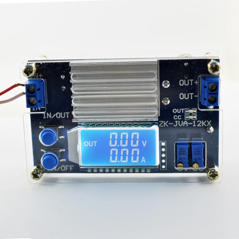 CC CV понижающий преобразователь DC-DC 5,3 V-32 V постоянного тока до 1,2 V-32 в пост 12A 160 Вт Шаг вниз Питание модуль Напряжение регулятор ЖК-дисплей трансформатор/W чехол