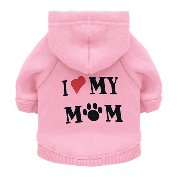 Pet Supplies Dog Clothes Fleece Teddy Fall/winter Style I LOVE my MUM | Дом и сад