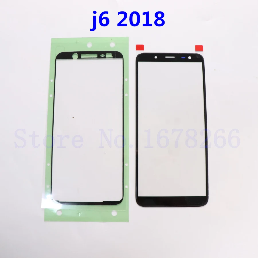 Сенсорный экран передняя стеклянная внешняя панель объектива для samsung Galaxy J6 J600 J600F J600G J600DS J8 plus J810 j810f
