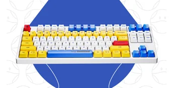 

IKBC 2.4G wireless keyboard RX 87 TKL mechanical keyboard cherry mx red switch PBT keycap