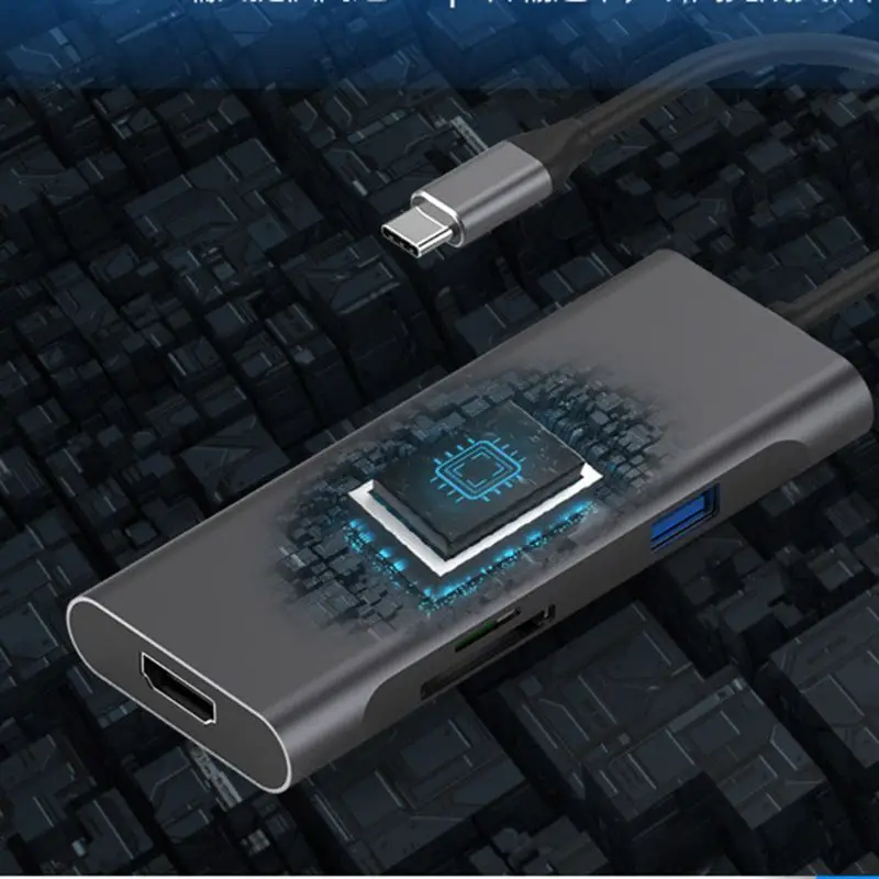 7 in1 USB C Hub Dongle with HDMI for MacBook Air Pro and Other Type C Laptop