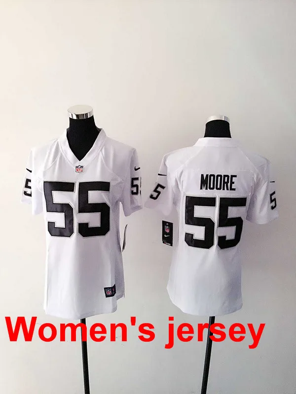 Черный A+++ женские все сшитые Окленд s ladies 4 Derek Carr 20 mcfadden 89 Amari Cooper 52 Khalil Mack Jersey - Цвет: Черный
