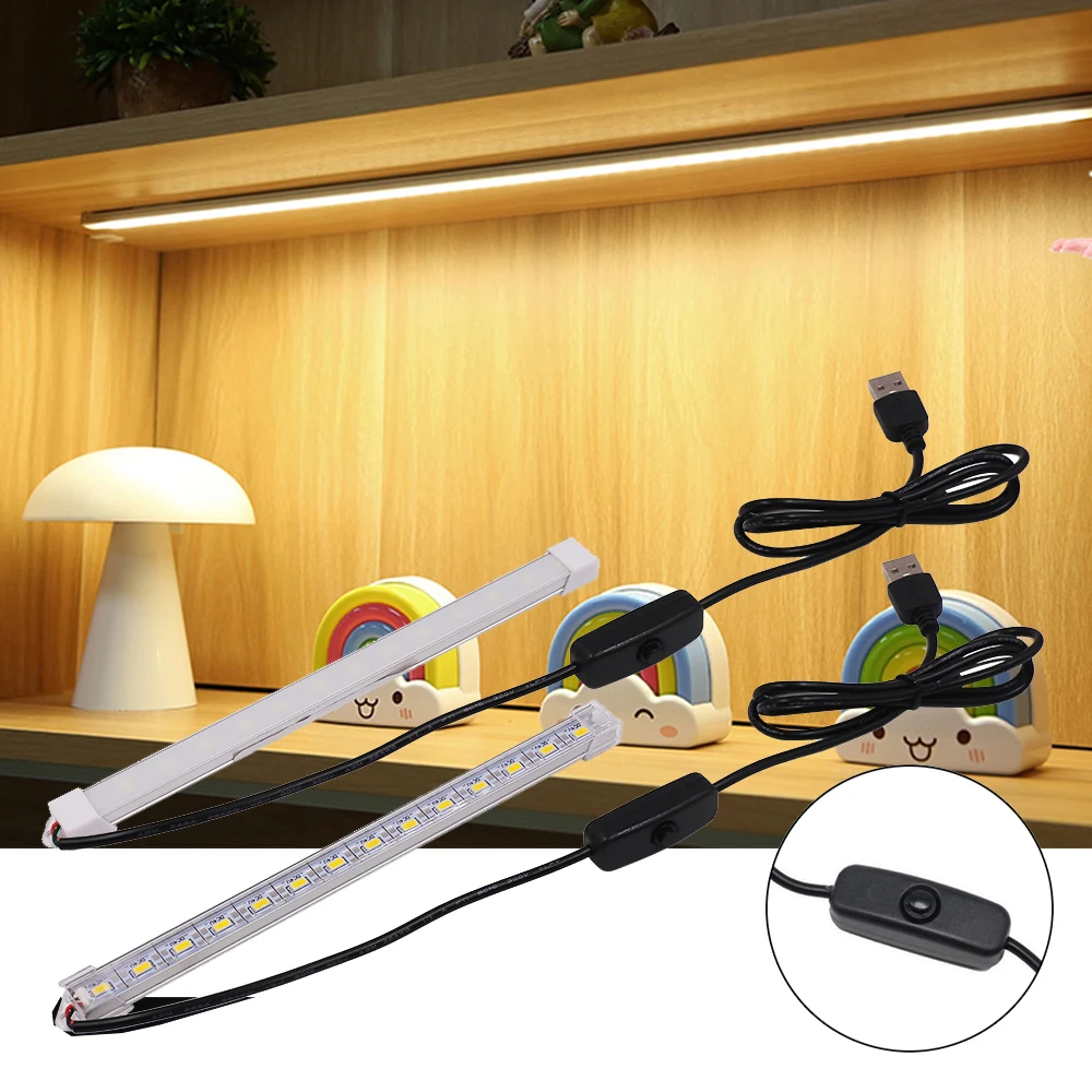 5V USB LED Bar Licht Mit Schalter SMD 5630 Aluminium Hard Starren Streifen  Küche Innen Beleuchtung