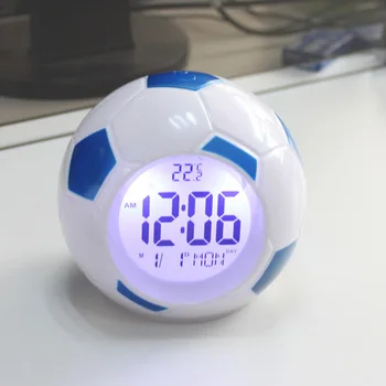 

Led Football Clock Digital Night Light With Back Light LED Table Lamps Desk Soccer Alarm Clock For Home Office Bedroom Decor