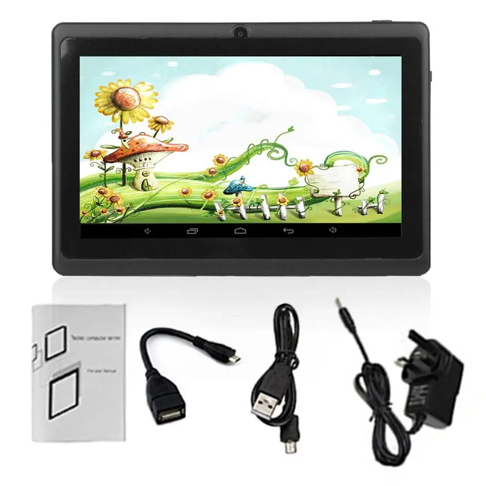 

7-Inch 1024*600 HD Touch Screen UK Plug Children Tablet PC Quad-Core 512MB+8GB Students Birthday Gift Support TF Card