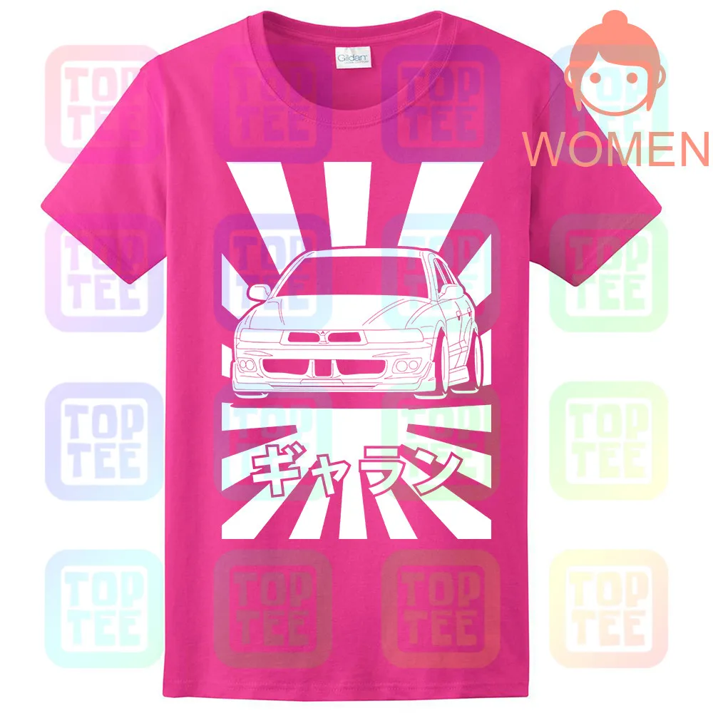 Women Rose Футболка GT-shirt Mitsubishi Galant VR-4 ЕС5А - Цвет: Women Rose