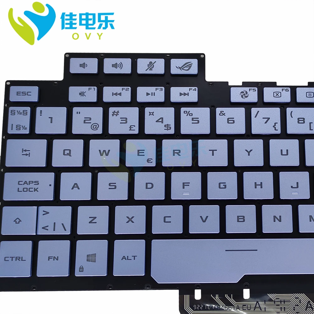 Teclado para Asus Noruega Laptops Zephyrus Ga502 iu Ga502du Ga502iv Gaming Portátil Teclados Cor Backlight 0kn1 971nd21 Rgb Rog - Imagem 3