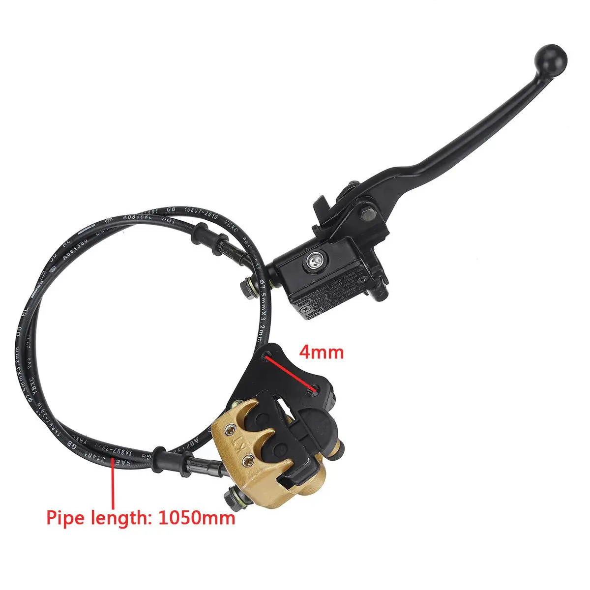 Audew Hydraulic Front Disc Brake Caliper System for 50/70/90/110/125/140/150cc Quad Bike ATV Aluminum Alloy Motorcycle Parts