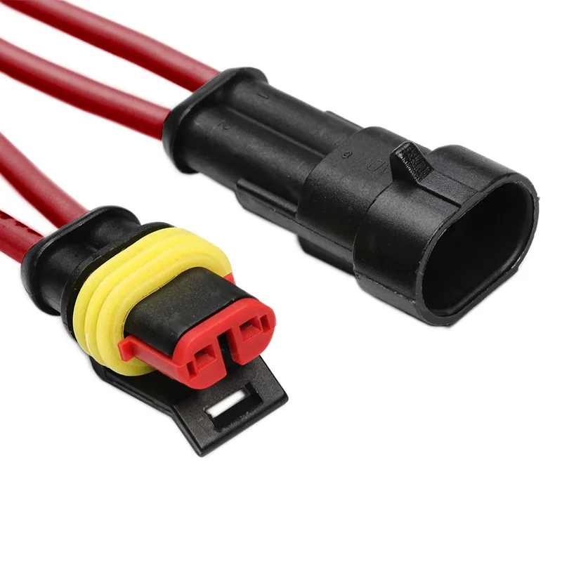 HID Connector 43Sets/708PCS 1-6Pins Way Car Sealed Waterproof Electrical Wire Plug Kit Car Accessories HID lights connector
