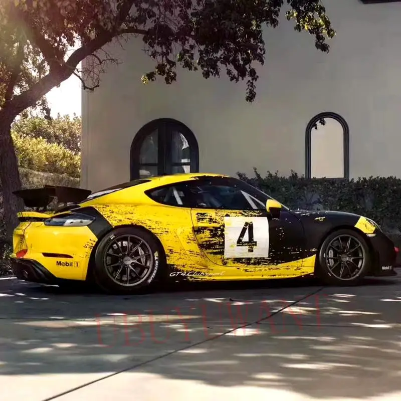 Карбоновое волокно заднее крыло багажника спойлер GT4 для Porsche 718 Cayman Boxster