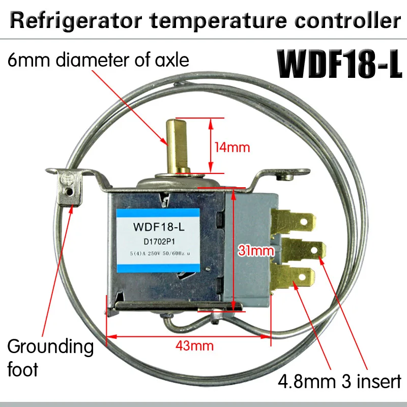 Description Picture 3 of itemWDF18-L three-legged refrigerator general mechanical temperature control switch freezer mechanical thermostat