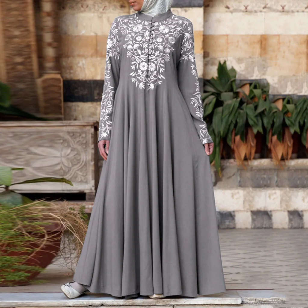 Женское мусульманское платье, кафтан, арабский джилбаб, абайя, исламское кружевное сшитое макси платье, этническое платье для Среднего Востока, мусульманское платье, Халат