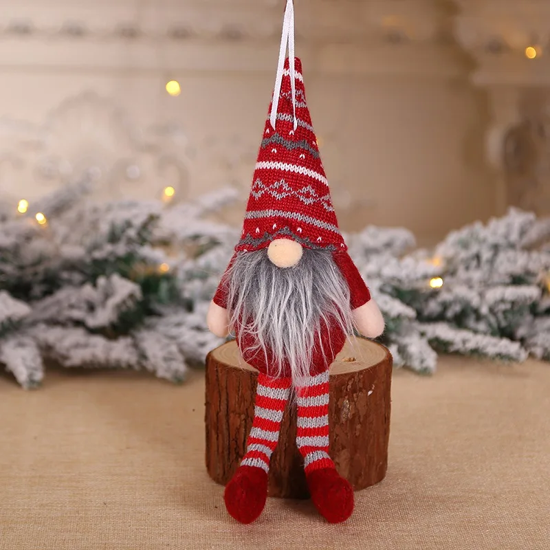 22019 рождественские украшения Рождественский подарок Санта Клаус Снеговик елка игрушечная кукла повесить рождественские украшения для дома, мешочек для De NatalCM
