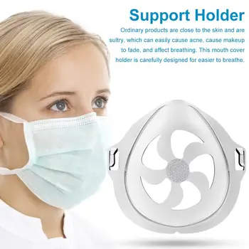 

10PCS 3D Mouth Mask Support Breathing Assist Help Mask Inner Cushion Bracket Food Grade Silicone Mask Holder Breathable Valvek