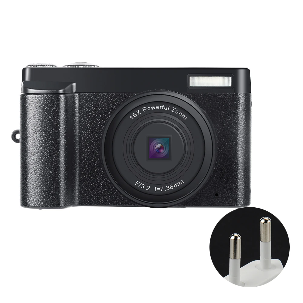 DC101 Цифровая видеокамера мини HD 1080P вращающийся портативный DSLR камера путешествия видео CMOS зум ЖК-экран анти встряхивание микро