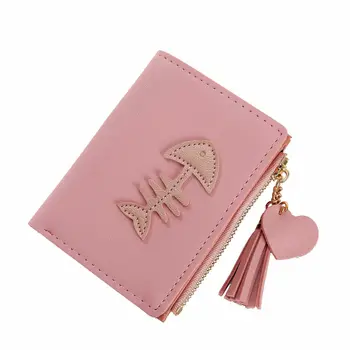 

Women's Fashion Wallet PU Leather Mini Clutch Fashion Cartoon Credit Card Holder